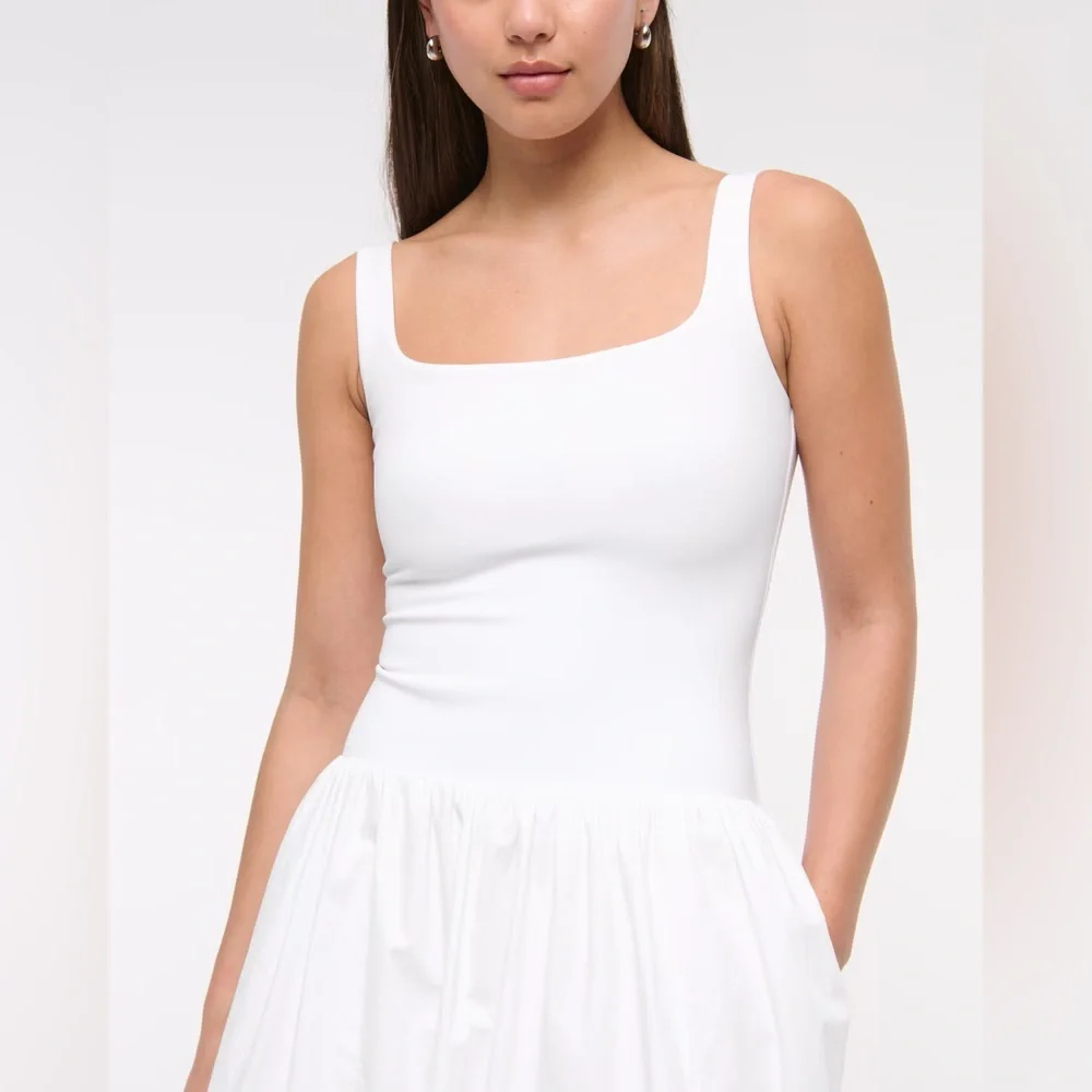 Abercrombie & Fitch White Maxi Dress
